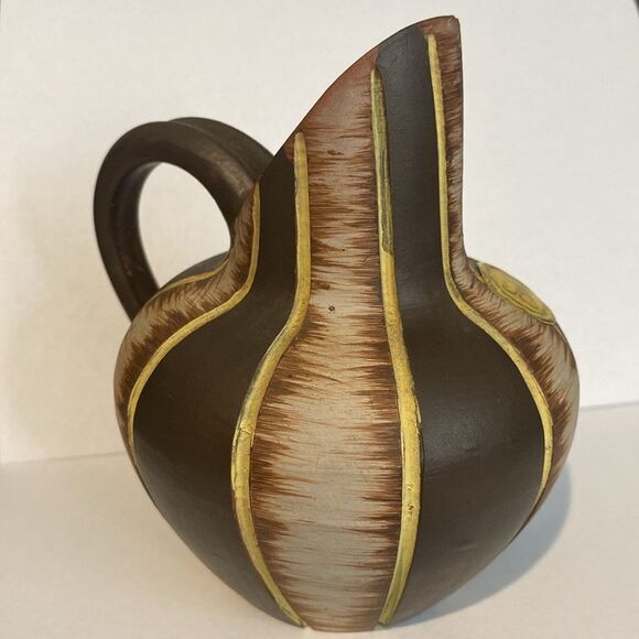 Eiwa Vase 5” Tall Hand Painted German Decorative Vintage Piece - Picture 5 of 8